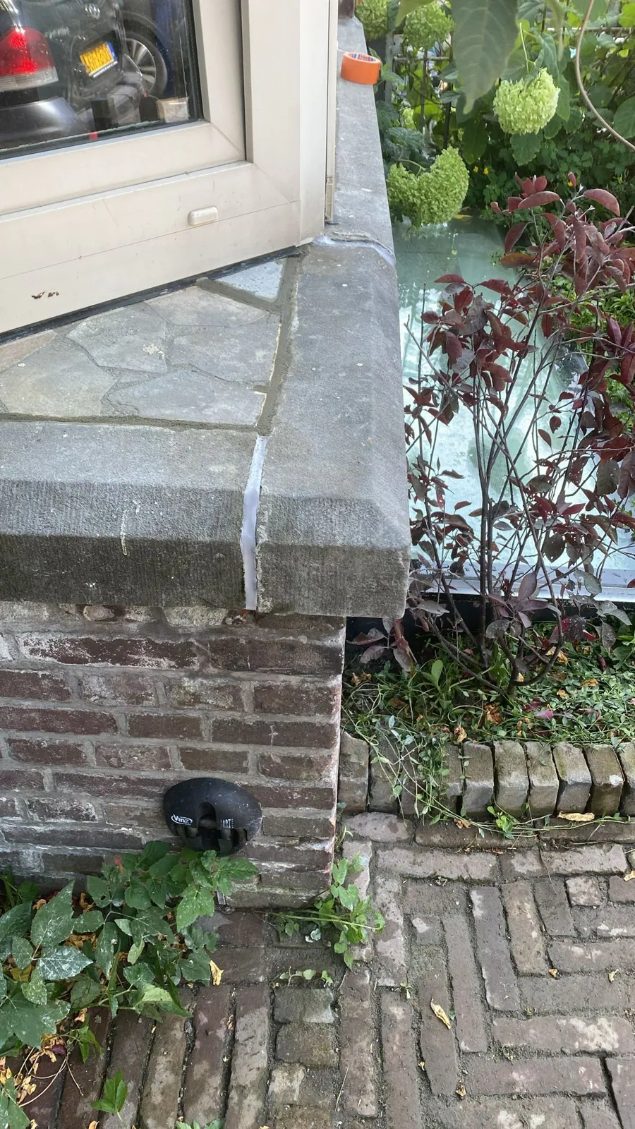 Behandeling van vochtprobleem in gemetselde muur