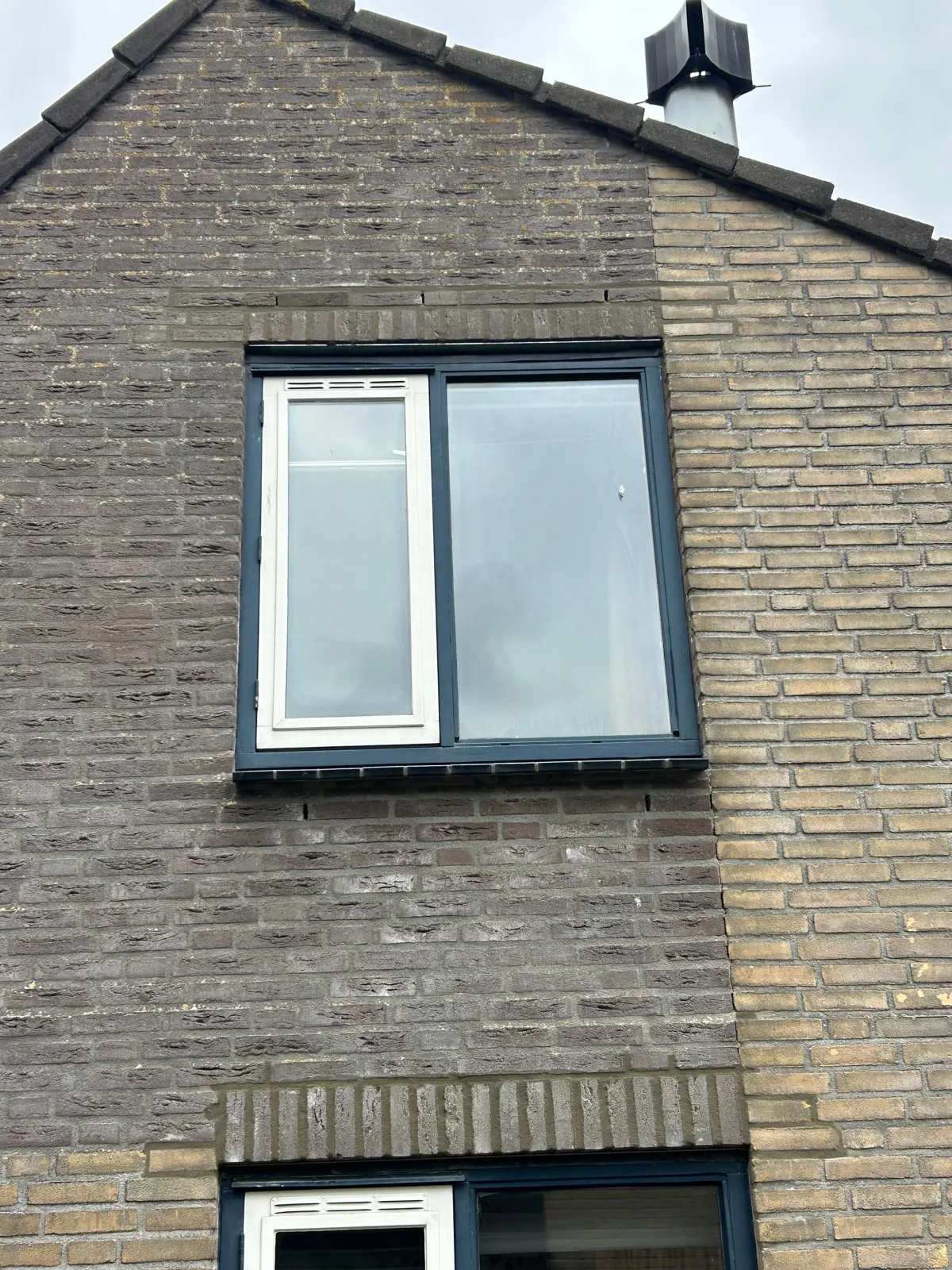 Uitgehakt en opnieuw gevoegd gevelvlak